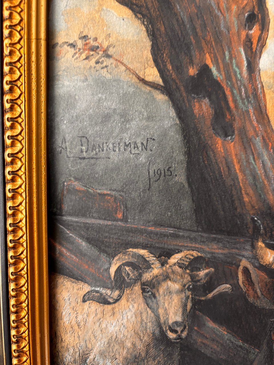Schilderij stier van Potter uit 1915
