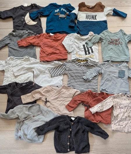 Kledingpakket mt56-74 ruim 80 items