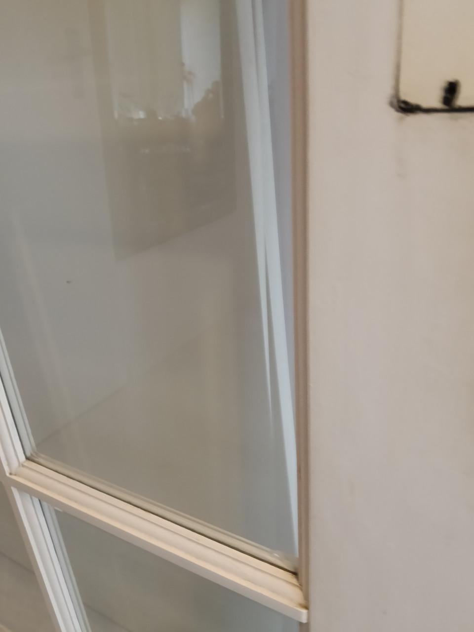 Binnendeur met facet geslepen glas