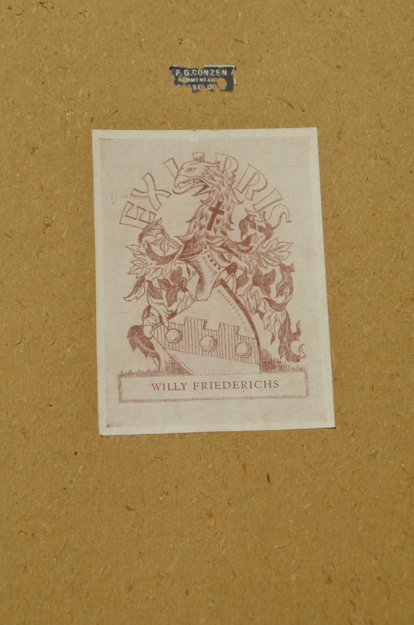 Belgische lithografische prenten van gebouwen (1)