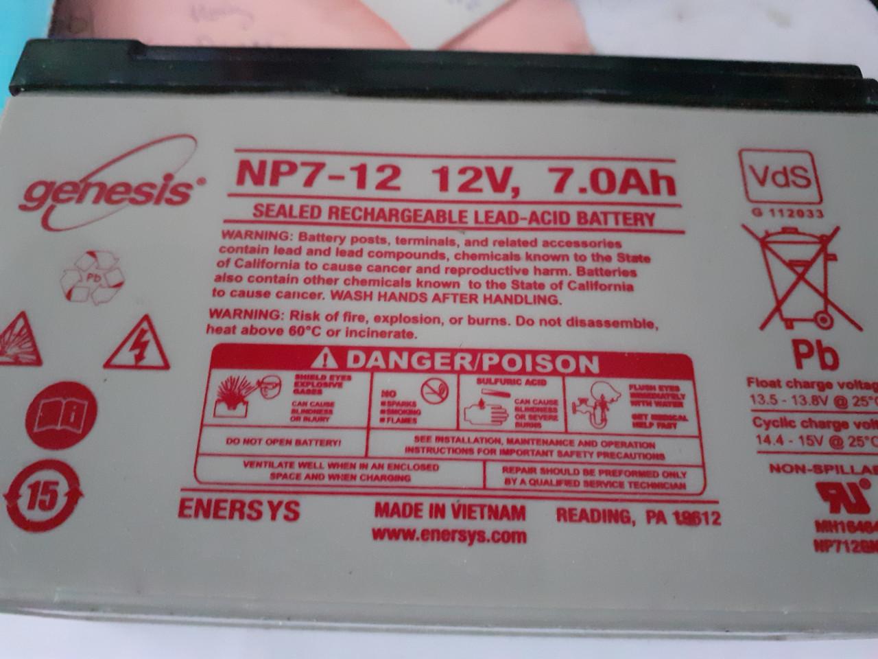 7 x Nieuwe ACCU - 12 volt - kleine 7 Ah Sealed Lead Rechargeble