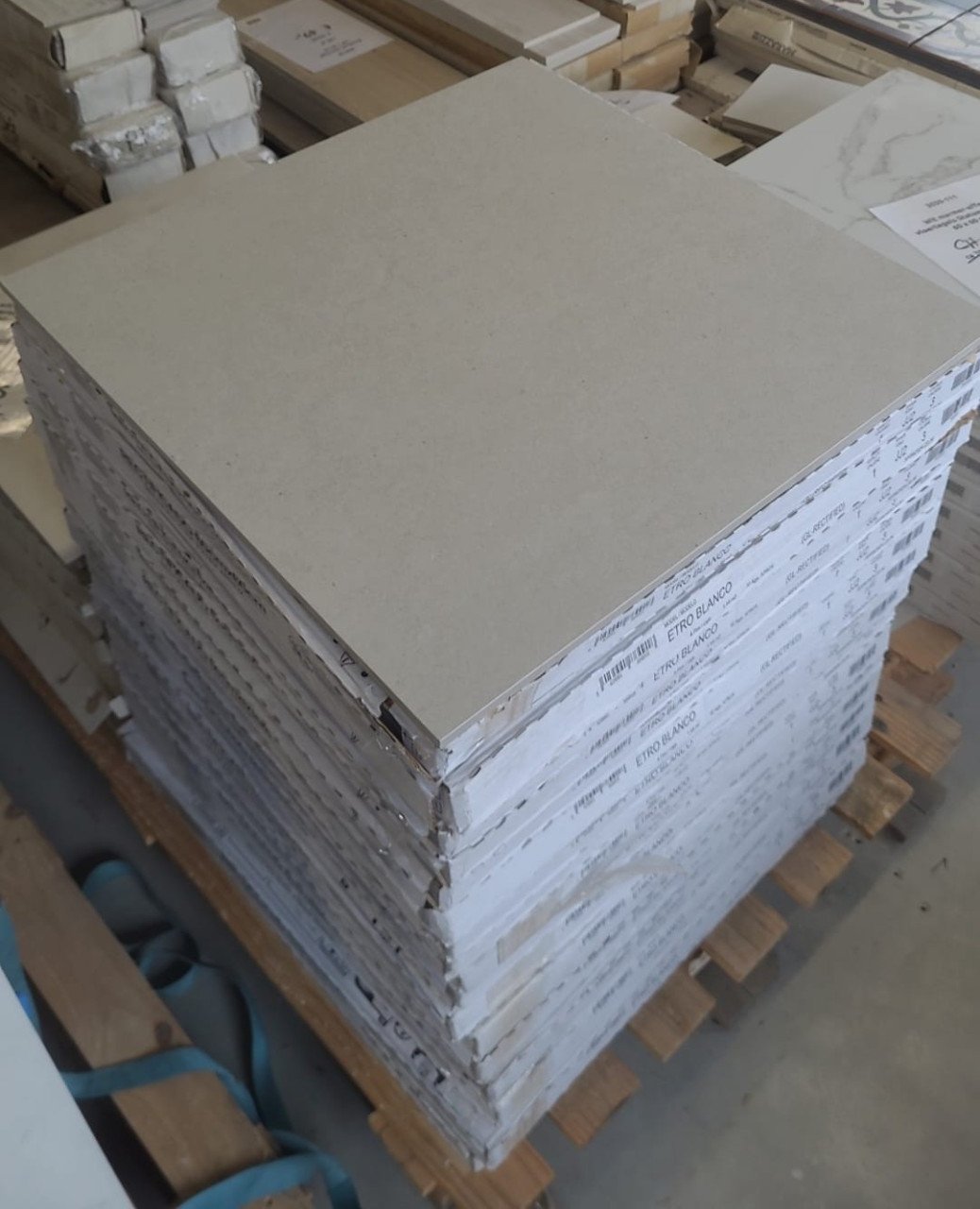 TSZ1251 ca 18 m² stonelook tegels, greige, 60x60 cm, per m²