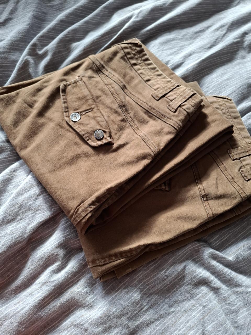 Didi broek met leuke details. Bruin. Maat 44. Gedragen.