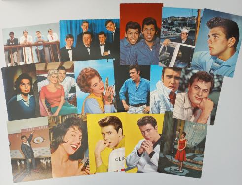 Oude ansichtkaarten filmhelden/zangers