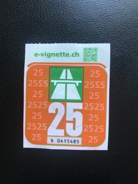 Zwitserland vignet 2025