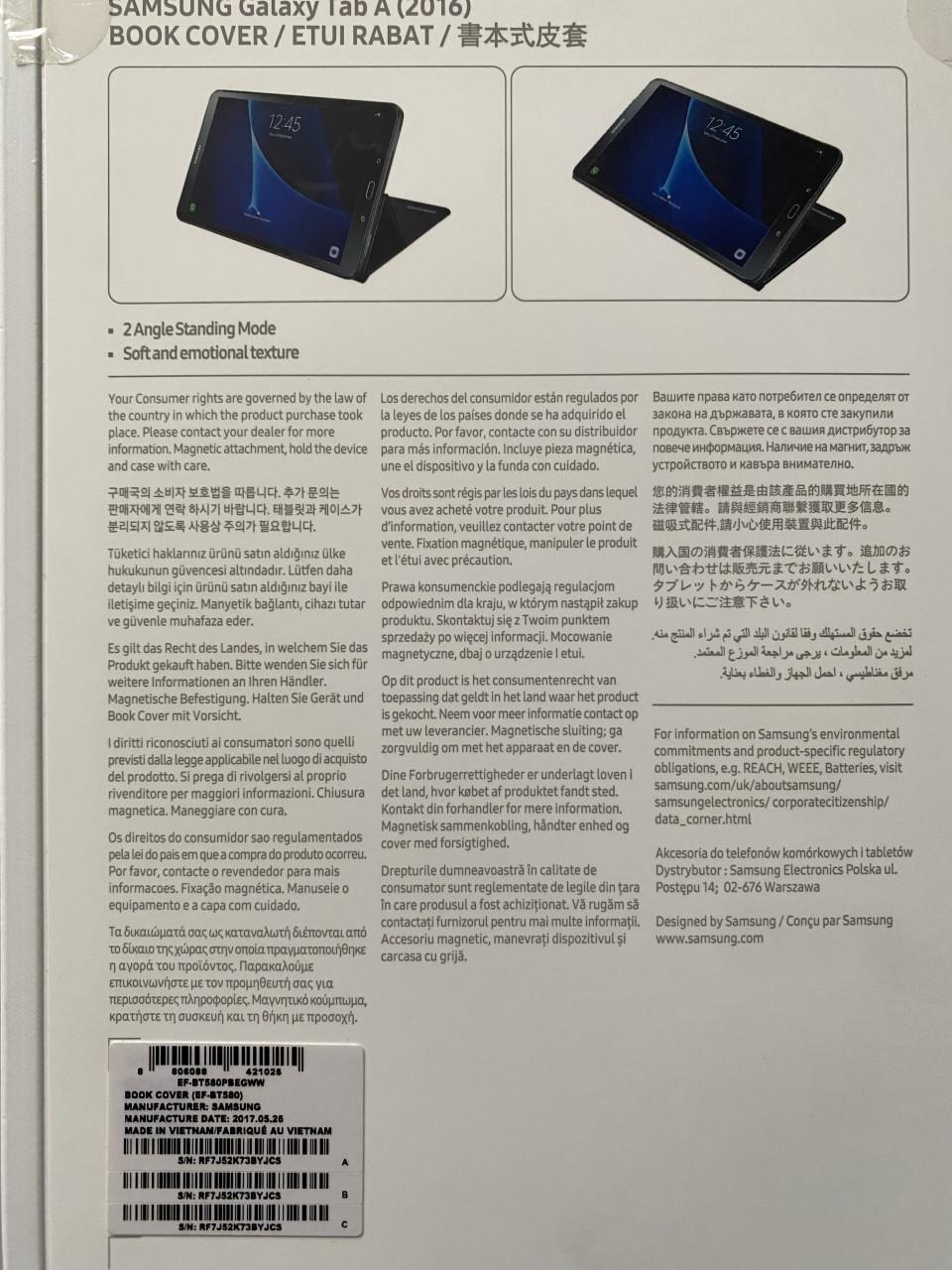 Galaxy tab book cover