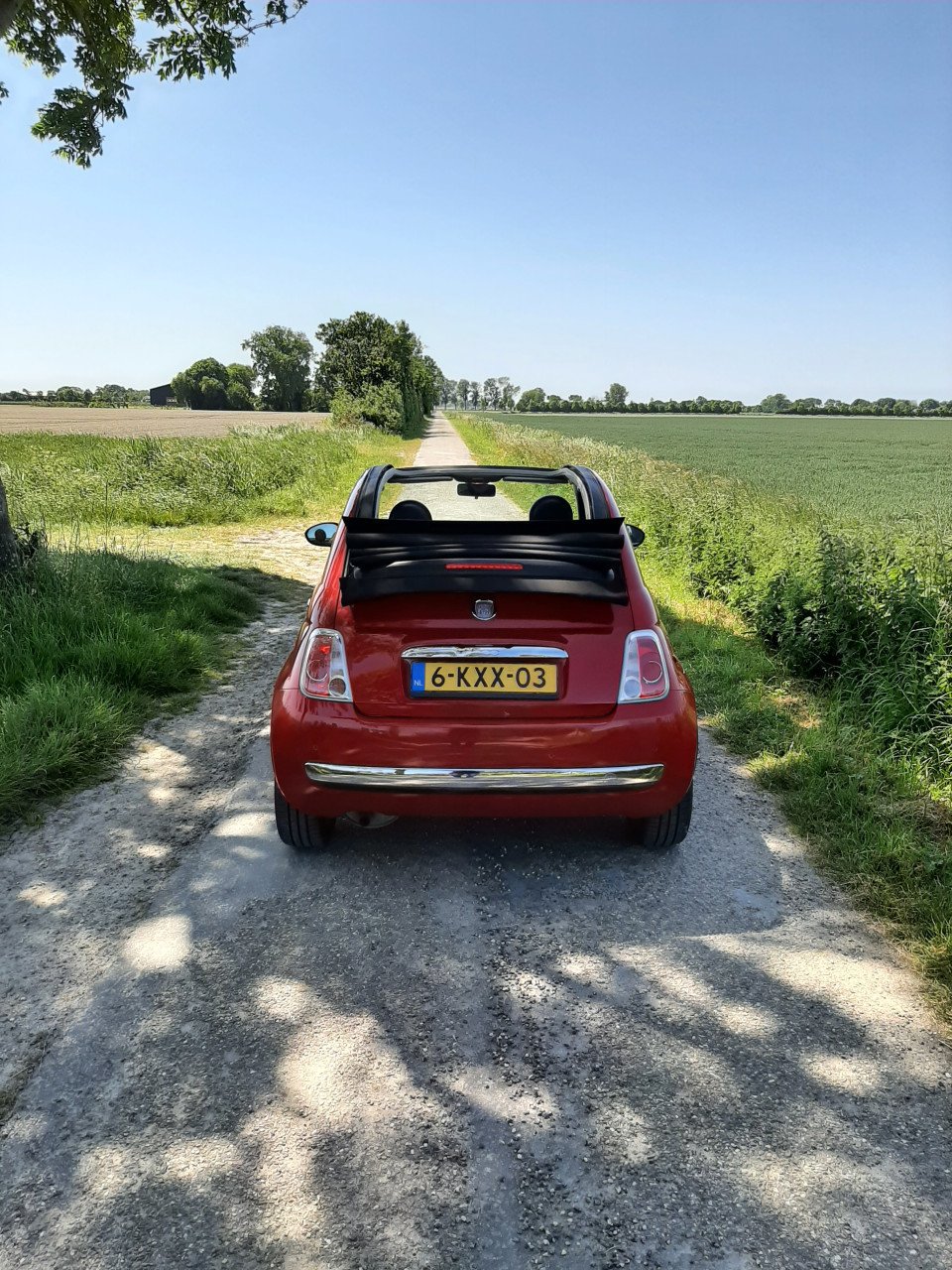 Fiat 500c rood