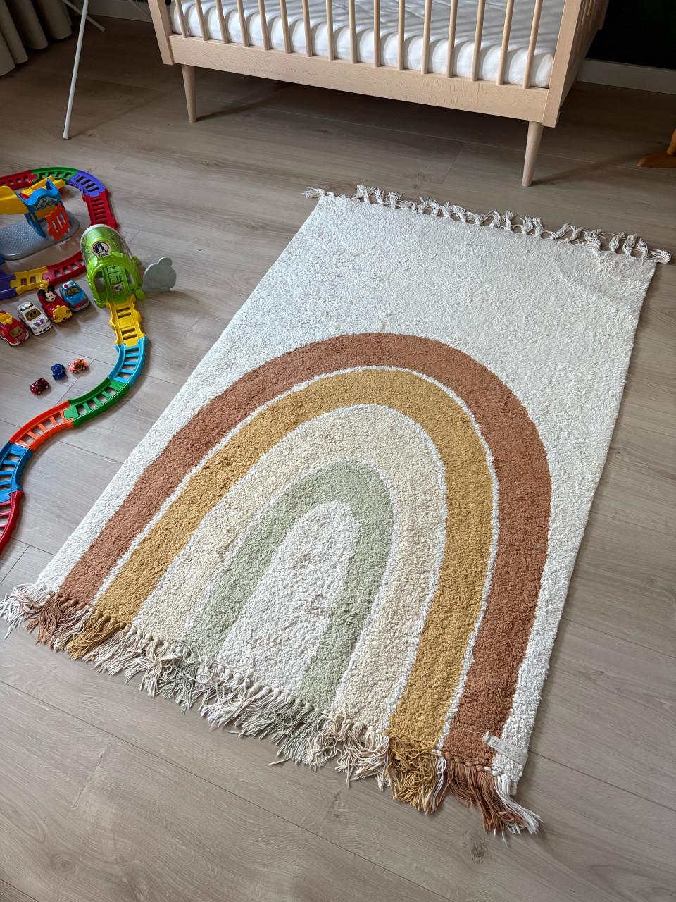 Vloerkleed regenboog little dutch