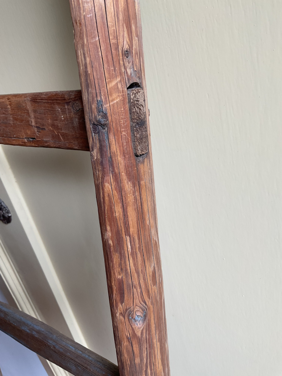 Oud houten laddertje