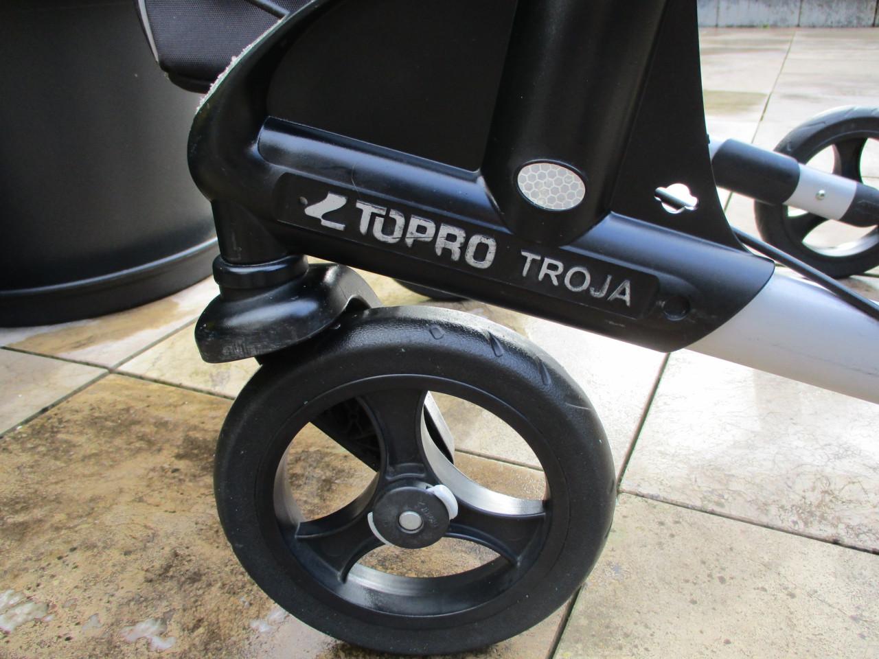 Zgan Topro Troja 2G lichtgewicht rollator met zitje grote tas en rugsteun