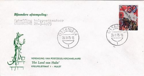 Envelop Ossenisse Opheffing Hulppostkantoor