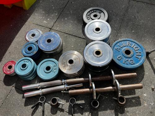 Halter/dumbell gewicht schijven plates 94kg