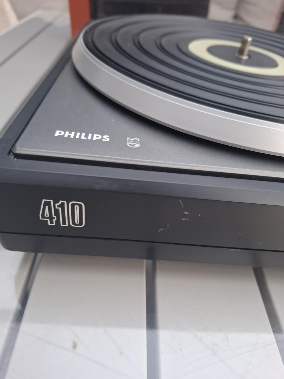 Philips 410 Platenspeler met speakers