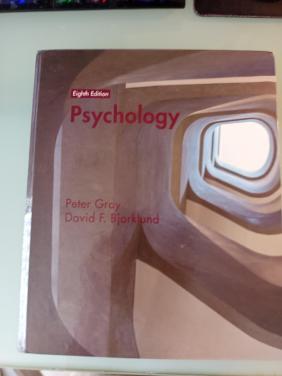 Psychology Eight Edition Peter Gray and David F. Bjorklund studieboek