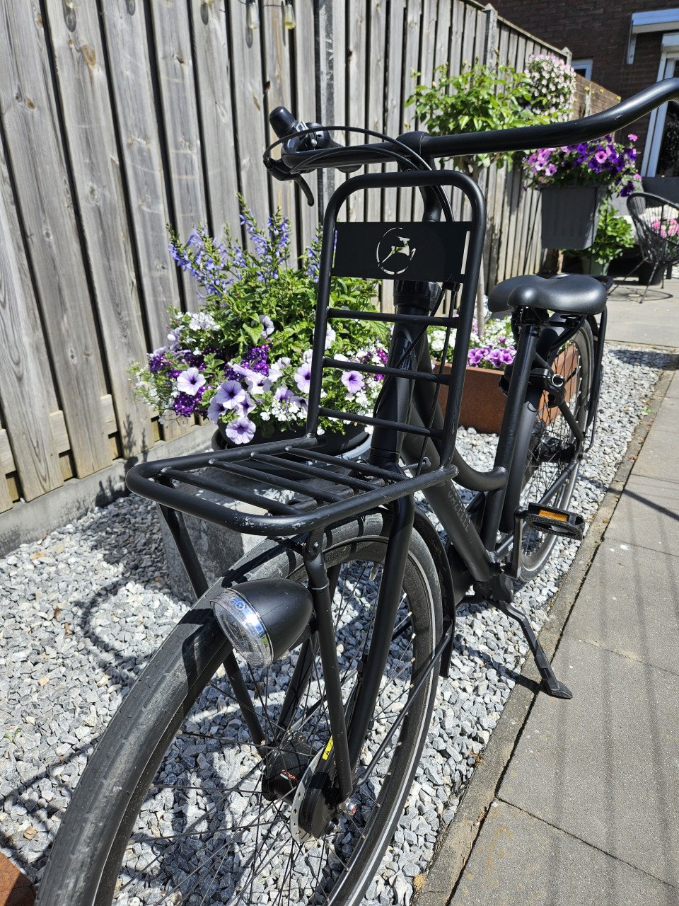 Gazelle dames/meisjes transportfiets mat zwart