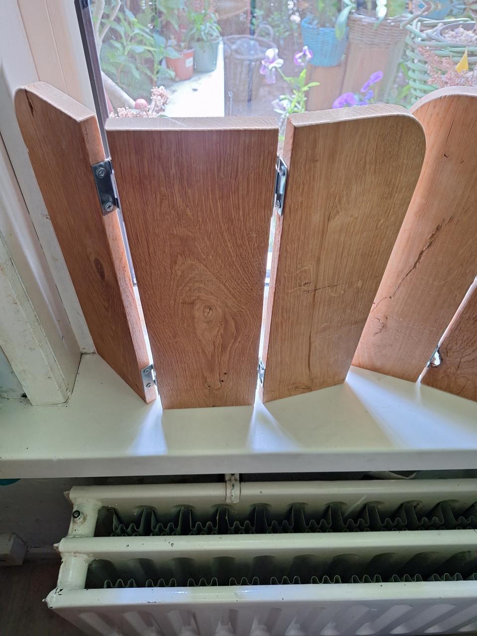 2 x houten decoratie
