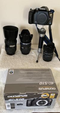 Olympus E-510 met toebehoren