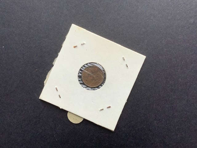 Wilhelmina lotje 1/2 cent 7 stuks.