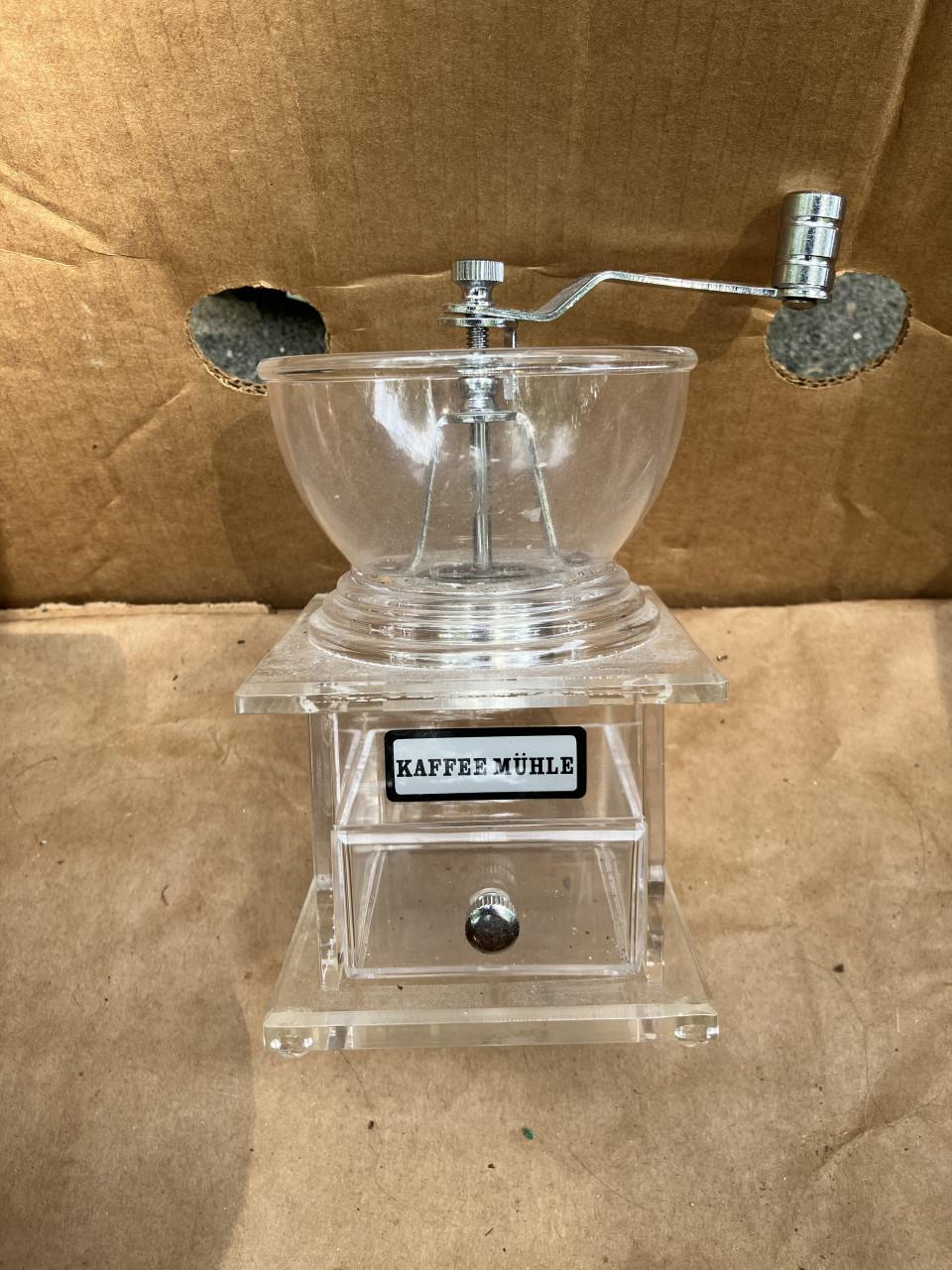 Koffiemolen doorzichtig design model