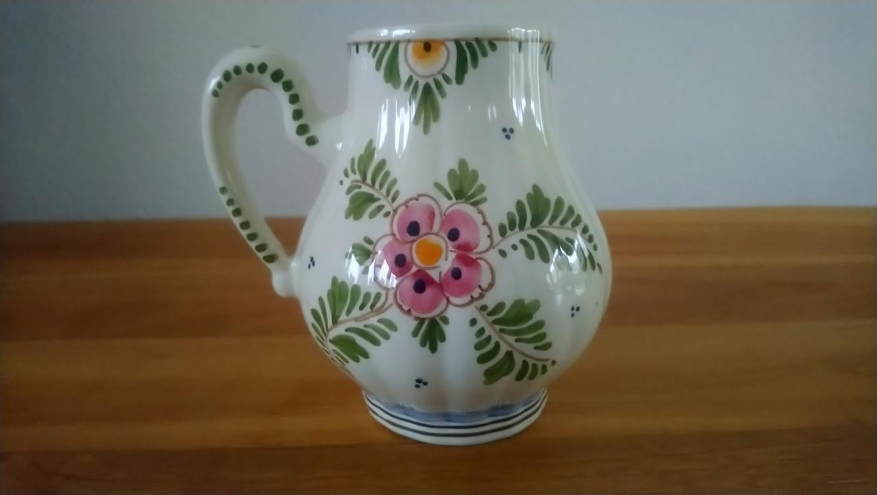 Kannetje polychroom DP Delft (De Delftse Pauw) h 11 cm