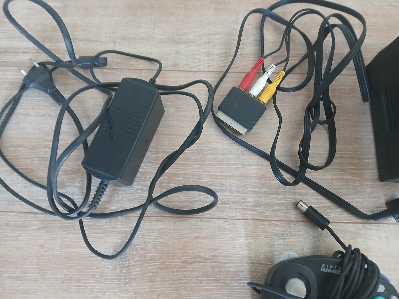 Nintendo gamecube met controller en kabels