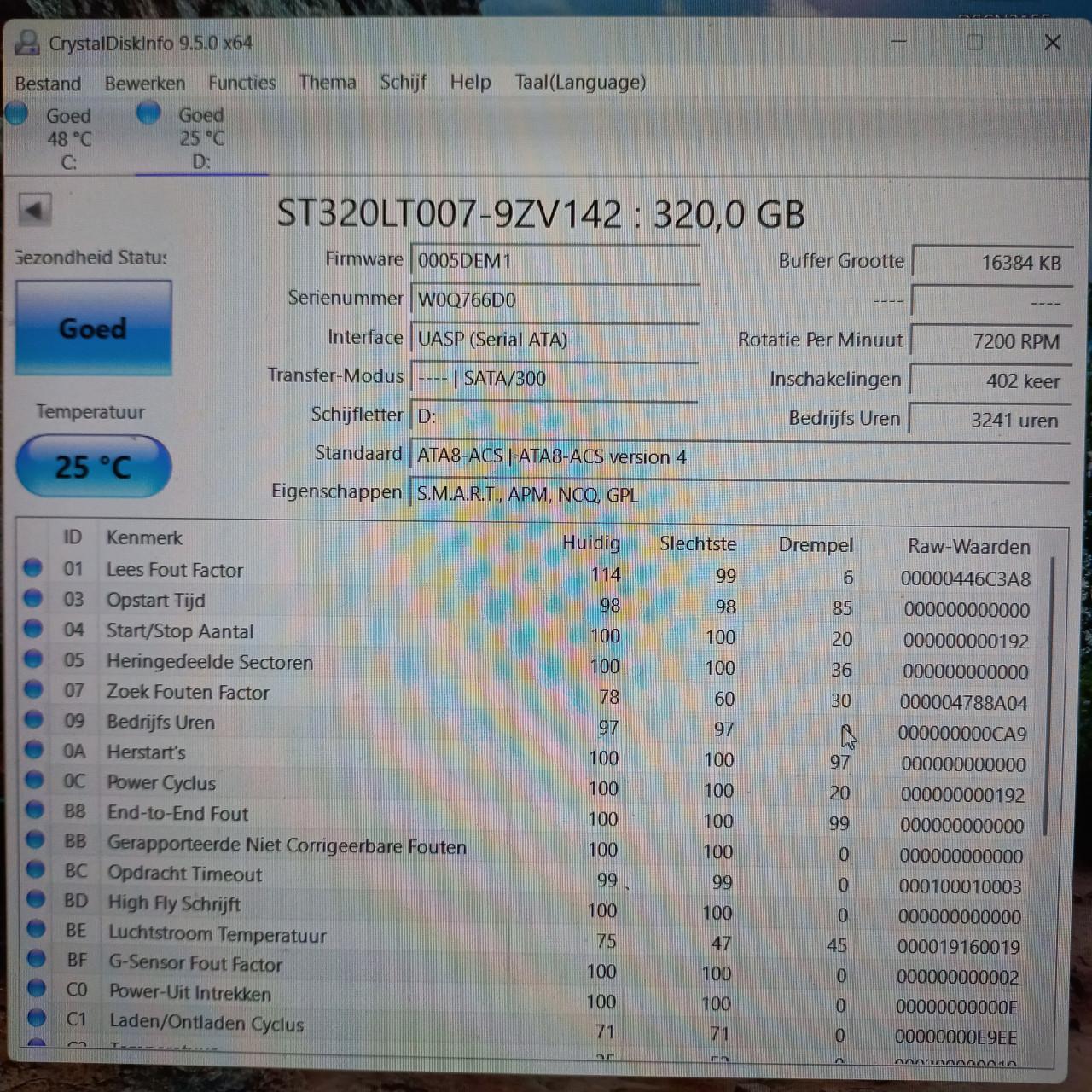 Seagate 320GB 7200rpm HDD