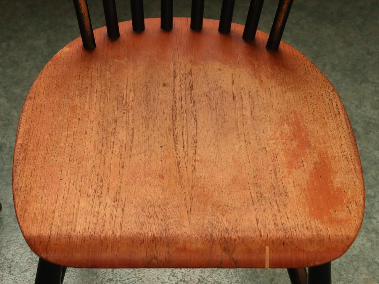 6x vintage Pastoe 'Haga' spijlenstoel