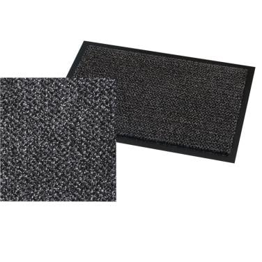 Deurmat rood - zwart - grote maat 130 x 200