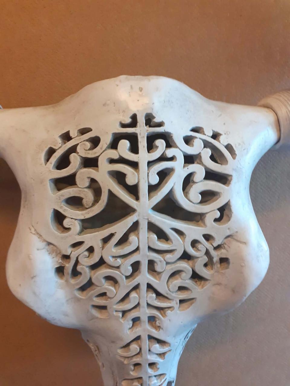 Buffelschedels  hout en 3 d print