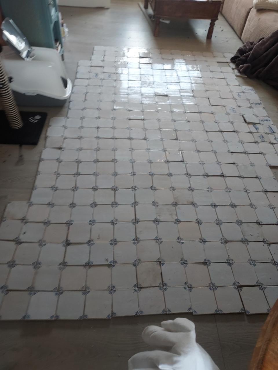 Deftse tegels antiek 18de eeuwse witjes