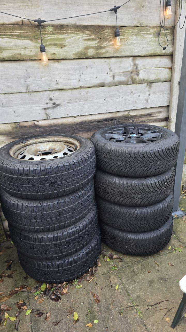 Wielen met nieuwe banden + winterset BMW E46, E39, E30, z3, Z4, E90