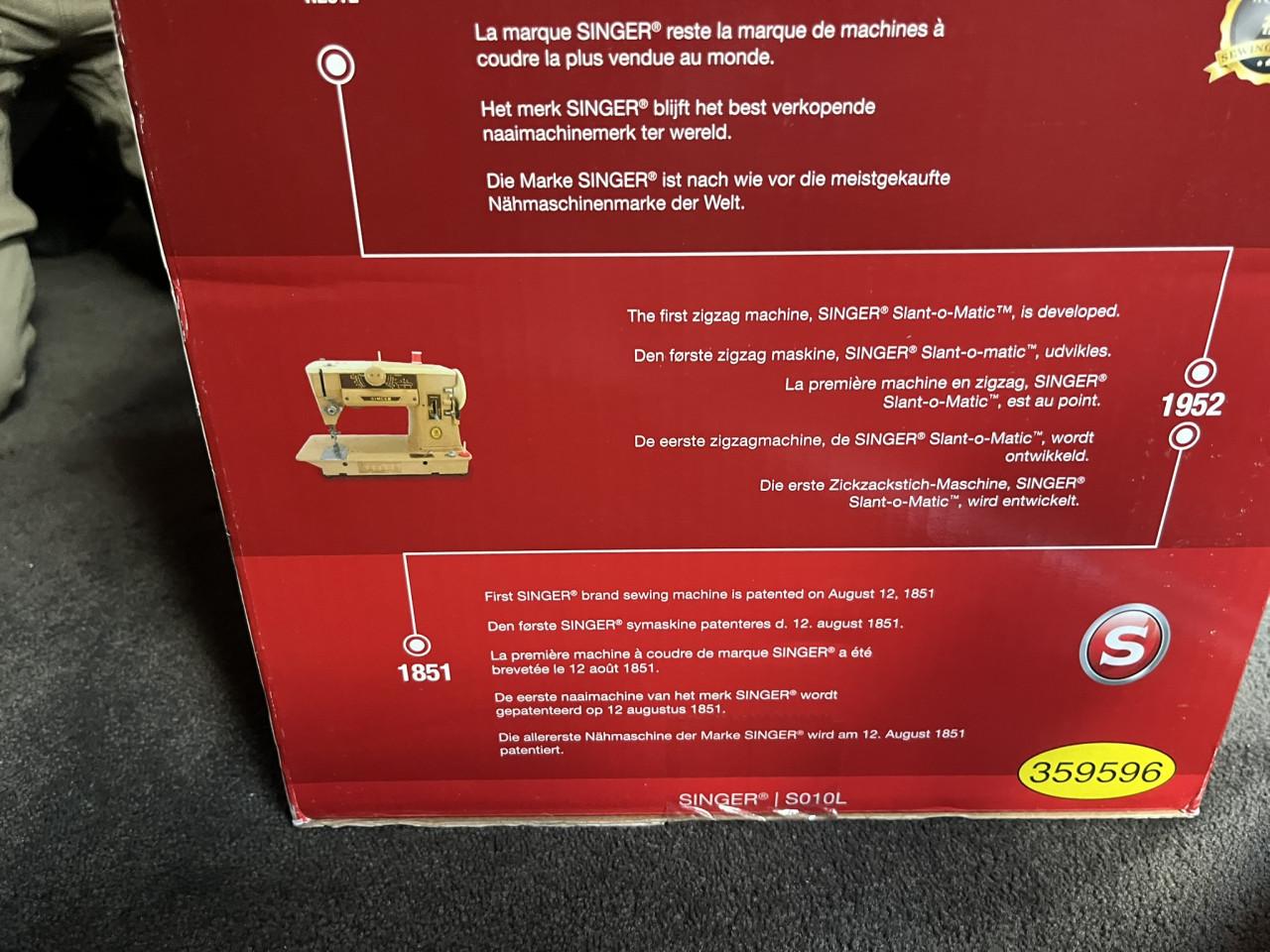 Singer naaimachine SO10L NIEUW