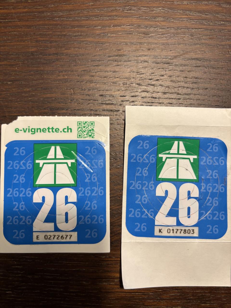 Vignetten Zwitserland 2026
