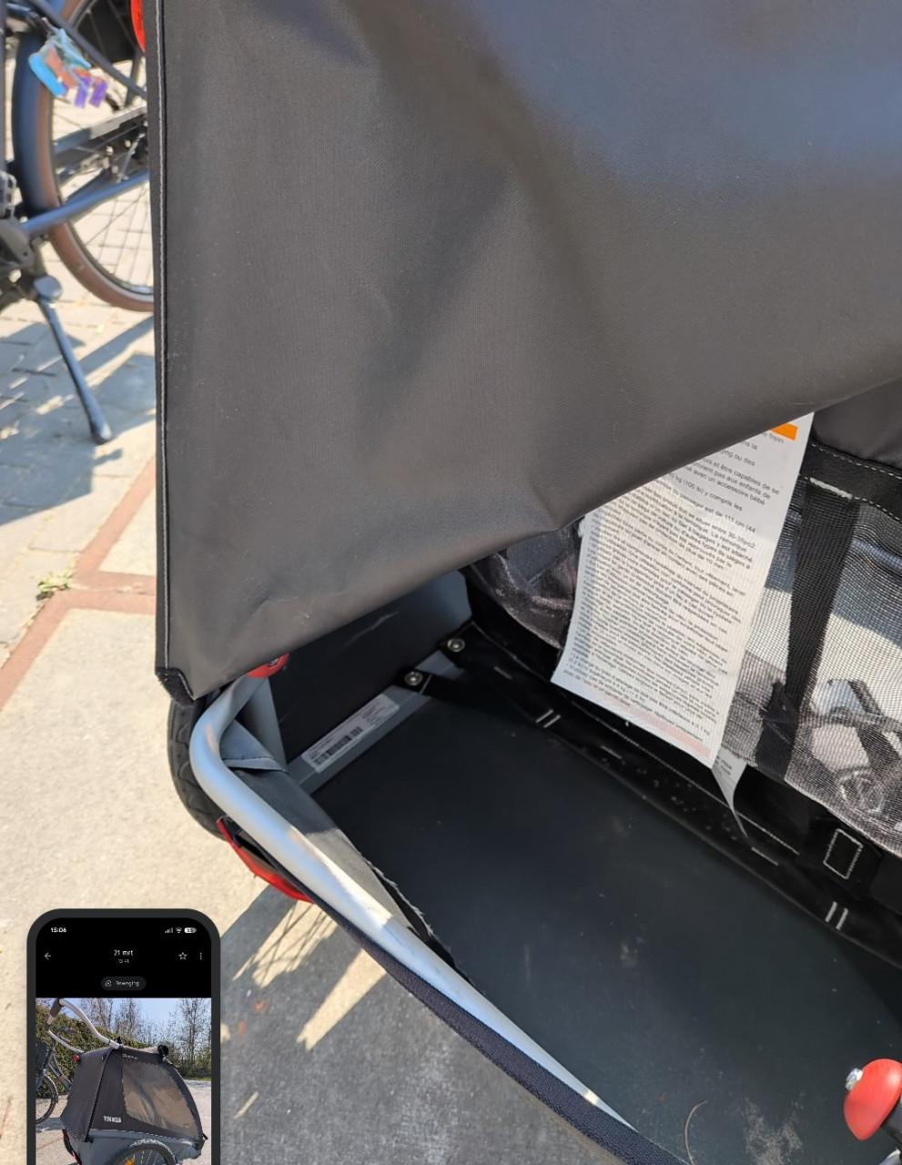 Thule fietskar XL met twee zitjes