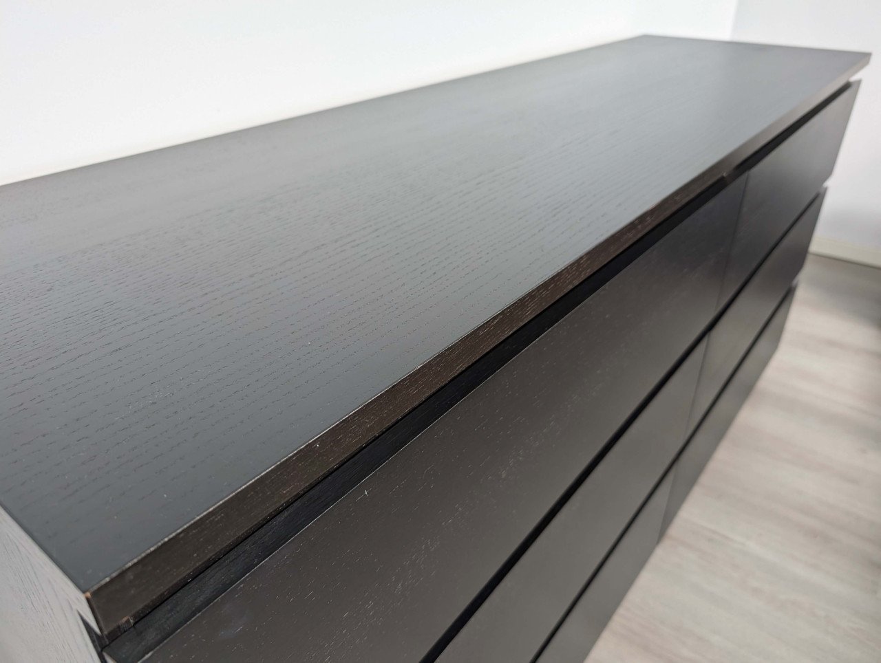 IKEA MALM Ladekast met 6 lades, zwart