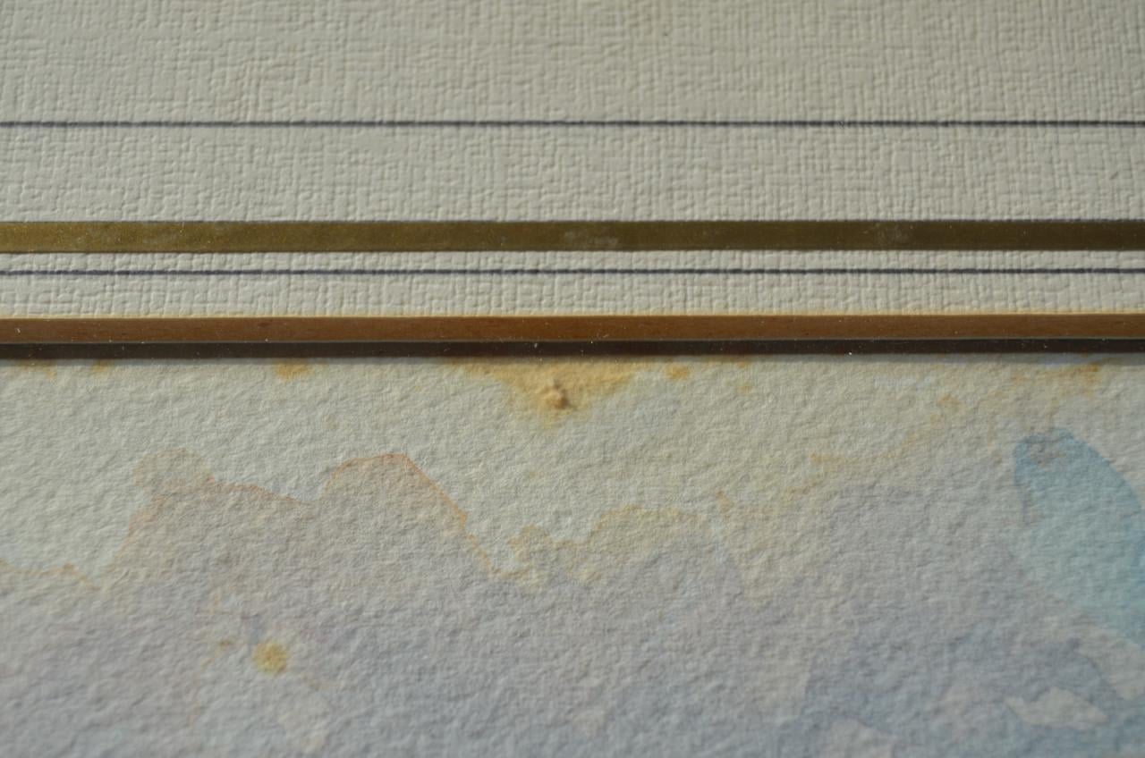 Aquarel G. van Steenbergen 'Poon op het Holl. Diep' 1988 gesigneerd.