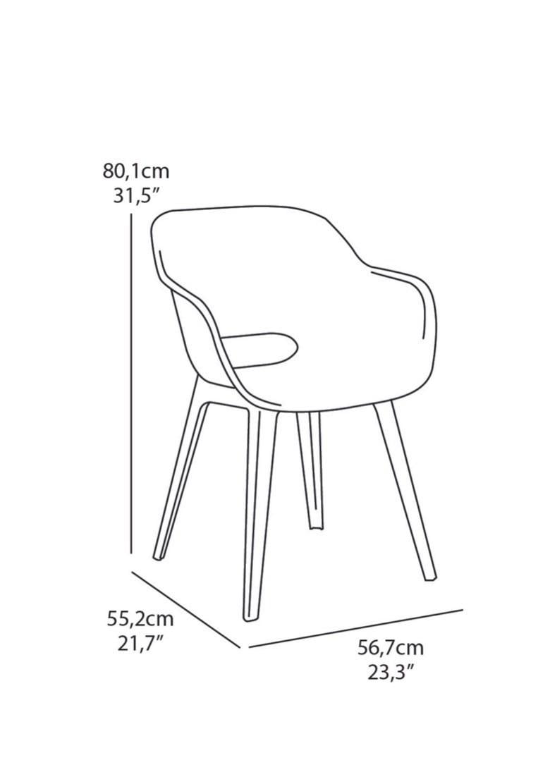 6 tuinstoelen incl kussentjes