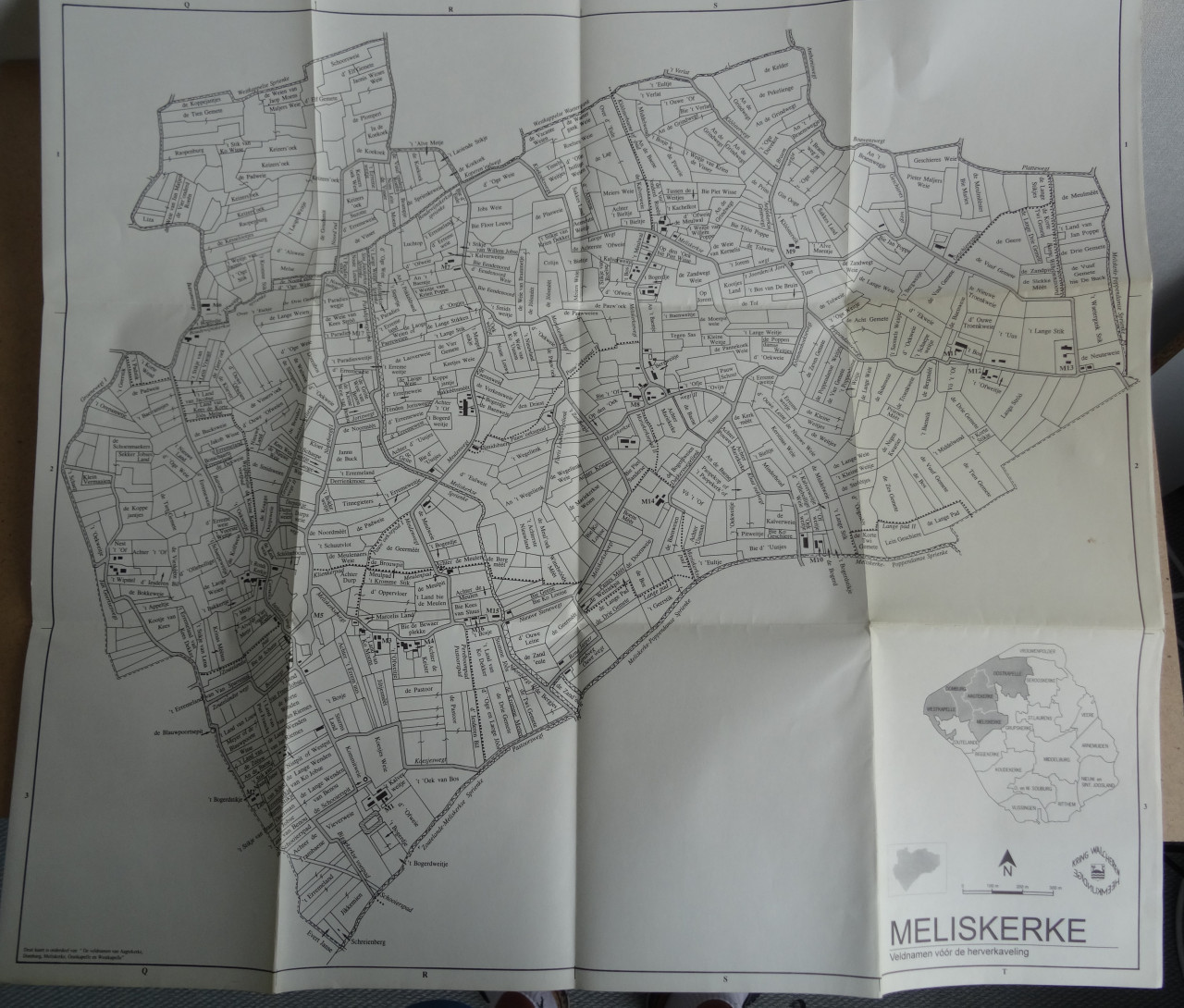 Meliskerke - Veldnamen voor de herverkaveling