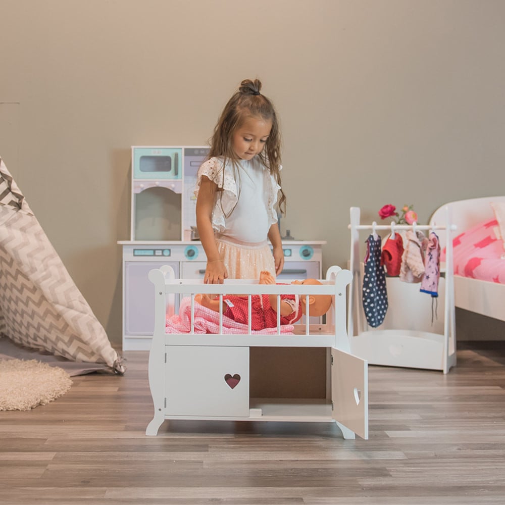 Bandit & Angels poppenbed met bergruimte