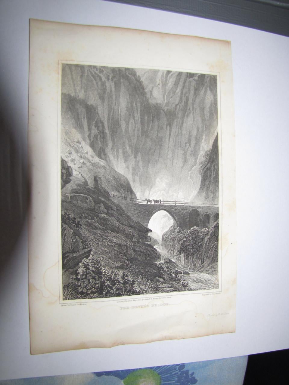 Diverse gravures door Wilam Beattie M.D. Jaartal 1835.