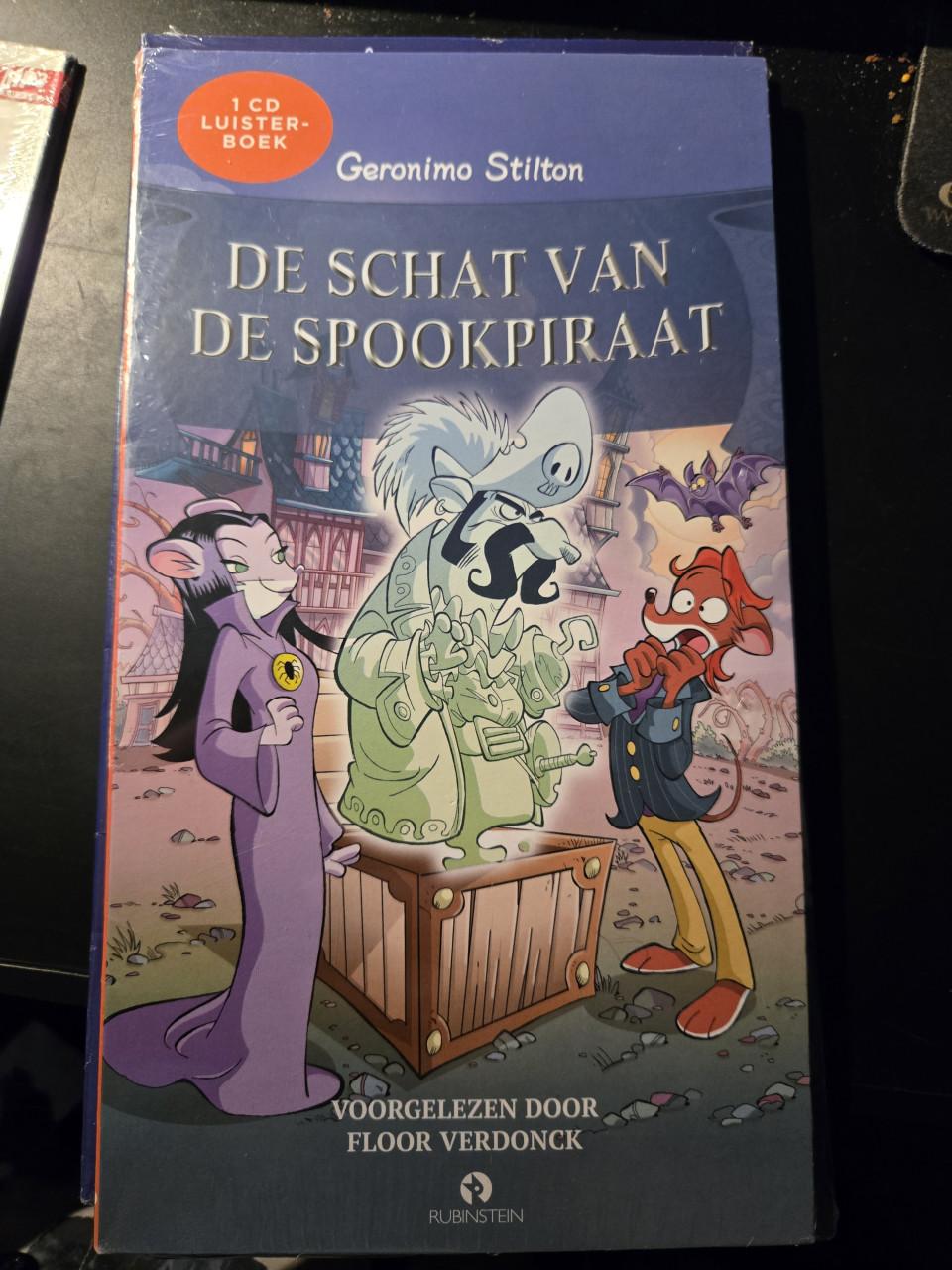 Luisterboekuitgave  "De schat van de spookpiraat" Geronimo Stilton