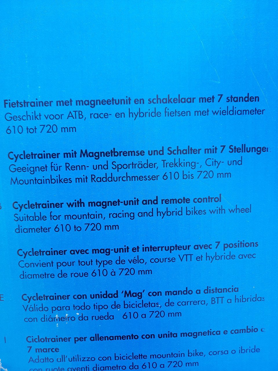 FIETSTRAINER VAN TACX. NIEUW IN DE DOOS