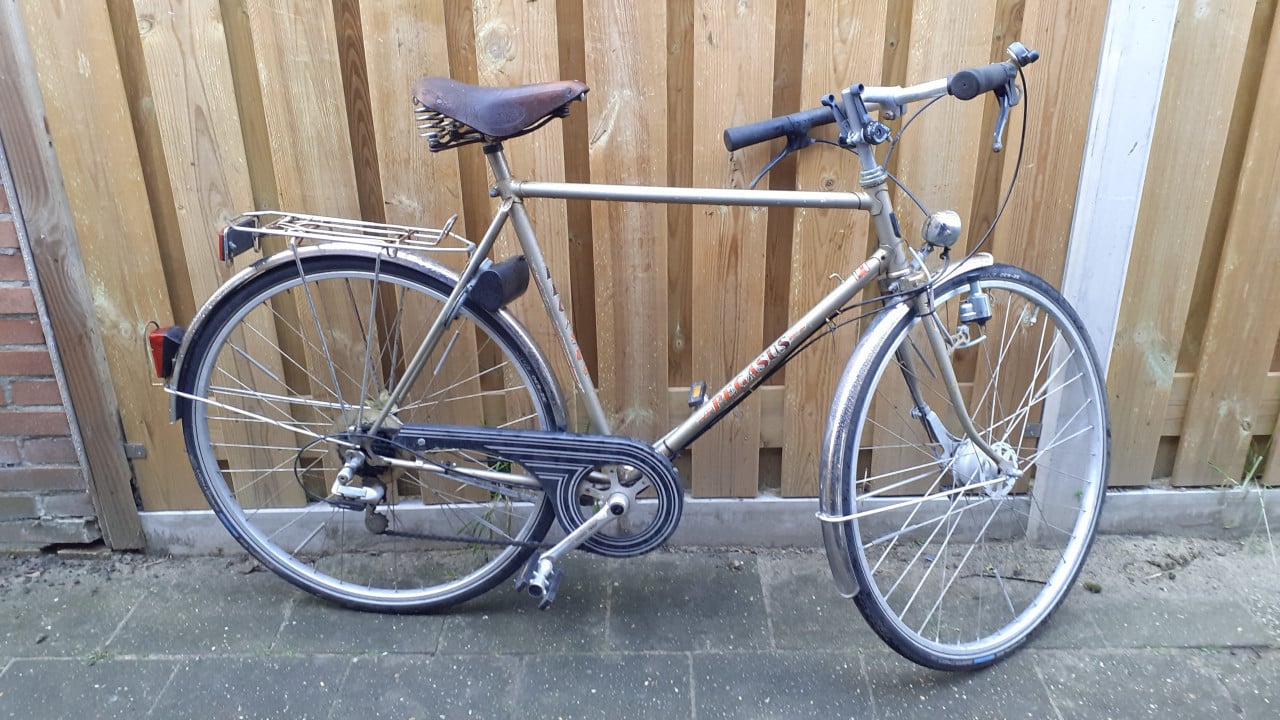 2 x Heren sportfiets 28inch ** PEGASUS ** zwart & Goud kleur