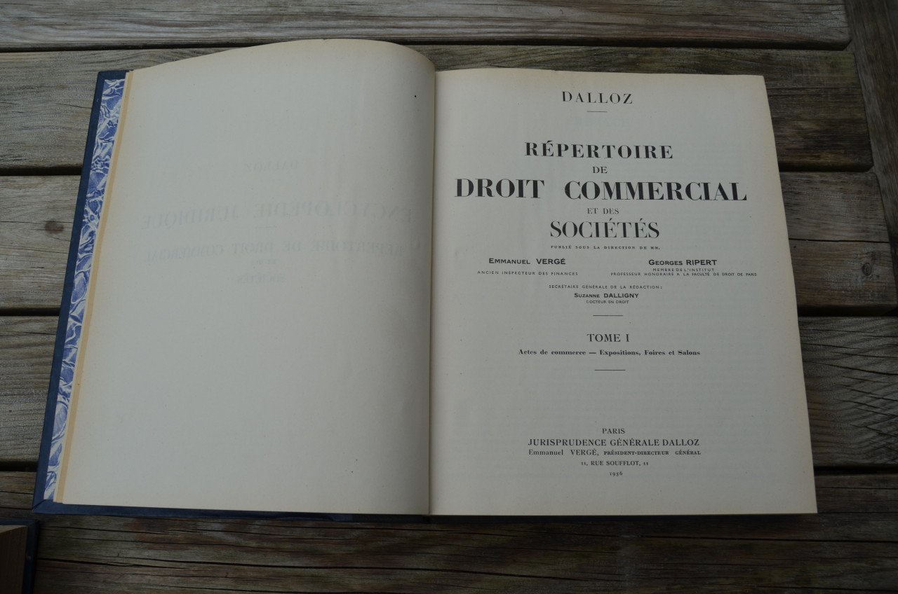 Oude Franse Juridische encyclopedie deel 1 en 3 (1956/58)