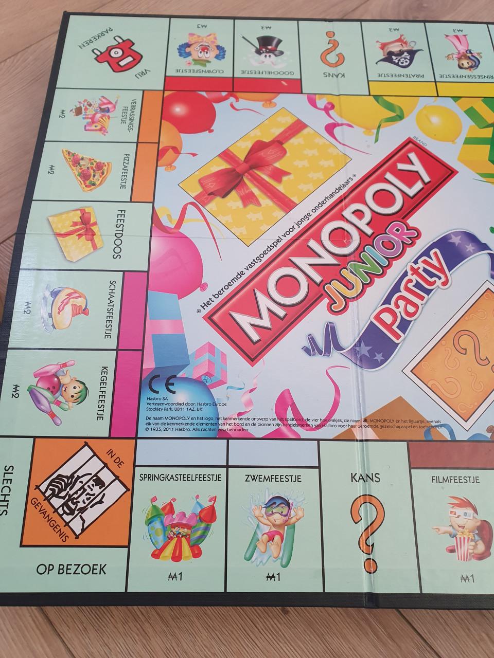 Monopoly Junior Party – kinderspel 5+ – compleet