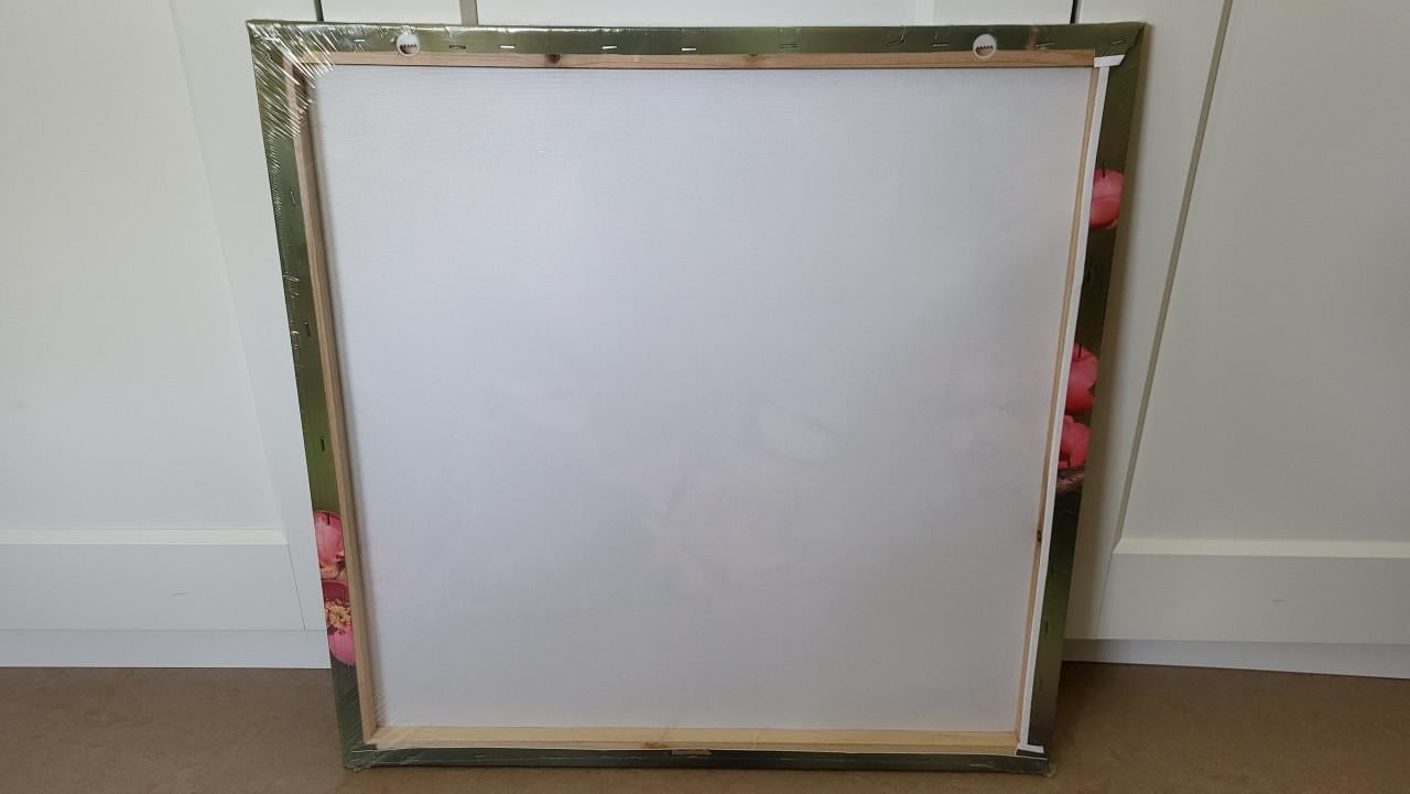 Tuinschilderij / buitencanvas "pimpelmeesjes" 58 x 58 cm - NIEUW