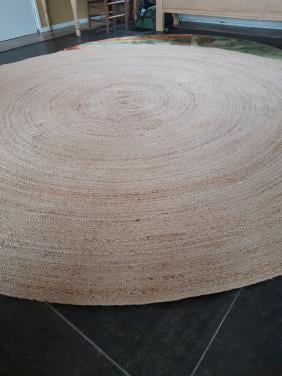 Rond jute vloerkleed