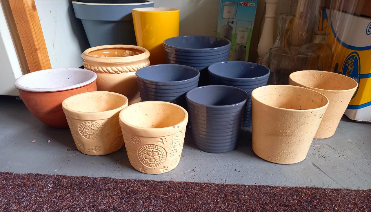 Bloempotten en nog meer opruiming