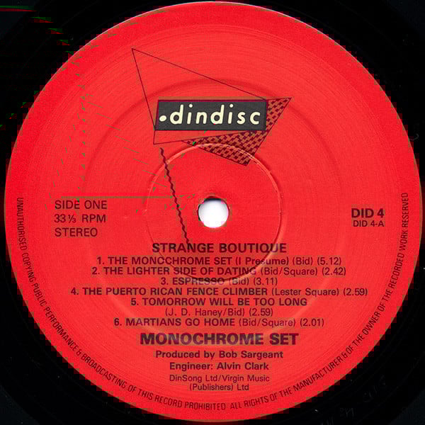 Lp The Monochrome Set