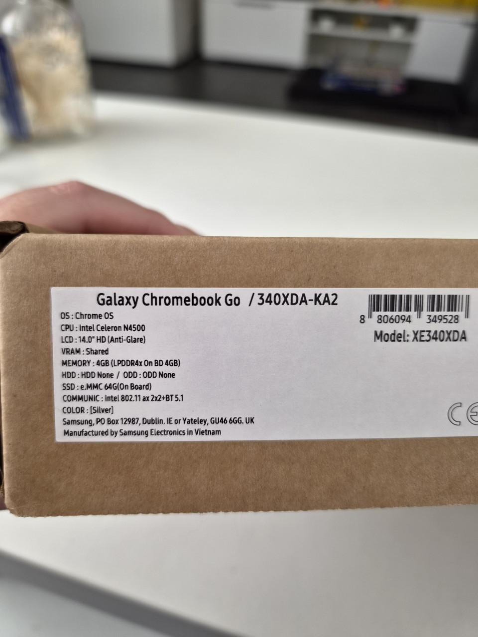 Samsung Galaxy Chromebook Go 14 inch N4500 4GB RAM 64GB